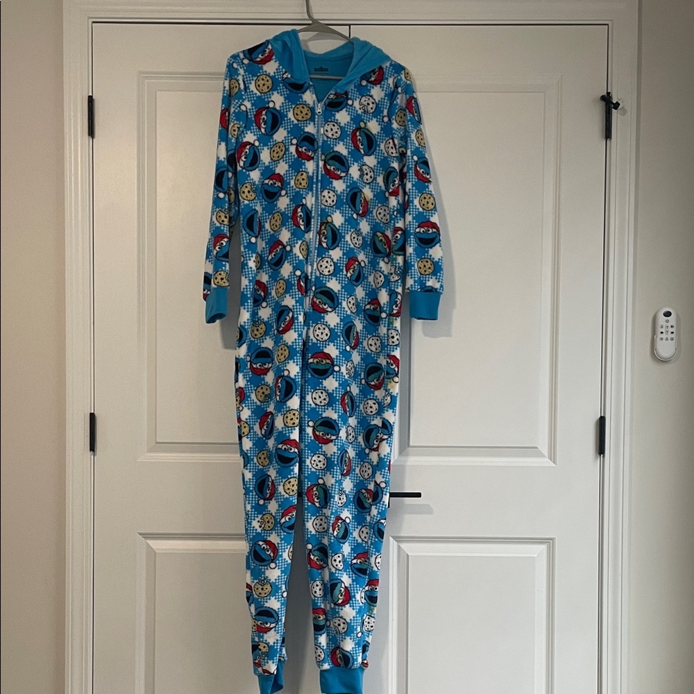 Cookie Monster onesie pajamas, hoodie, zip-up